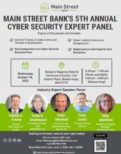 Main Street Bank's 5th Annual Cyber Security Expert Panel